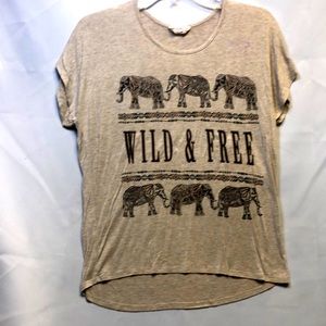 Moonchild ‘Wild & Free’ Elephant Shirt, Size M